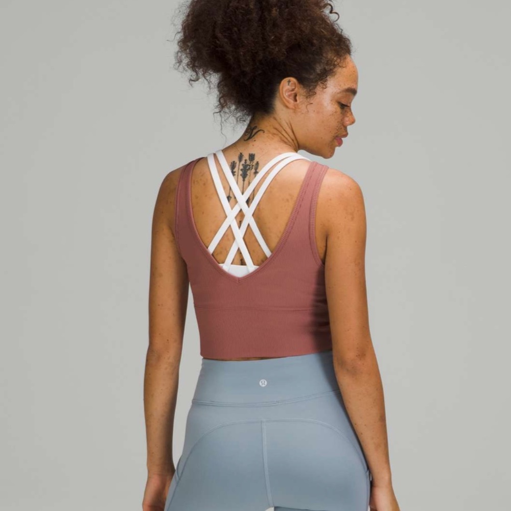 Lululemon Power Pivot Tank *Rib (Spiced Chai) - Picture 3 of 8